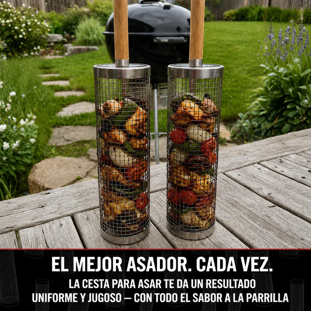 Cesta Clásica para Barbacoa