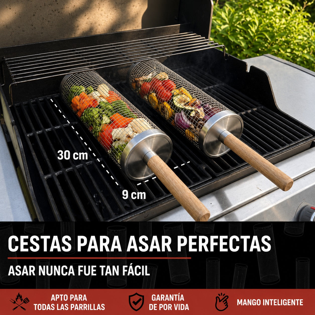 Cesta Clásica para Barbacoa