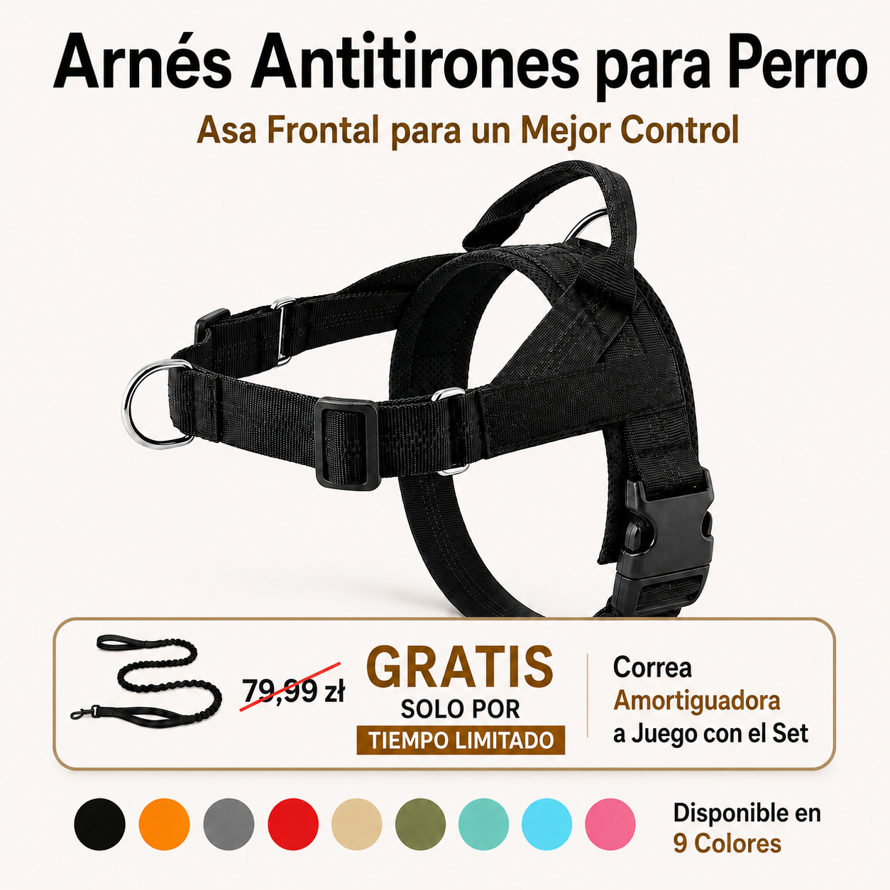 ParoPet Arnés antitirones para perro