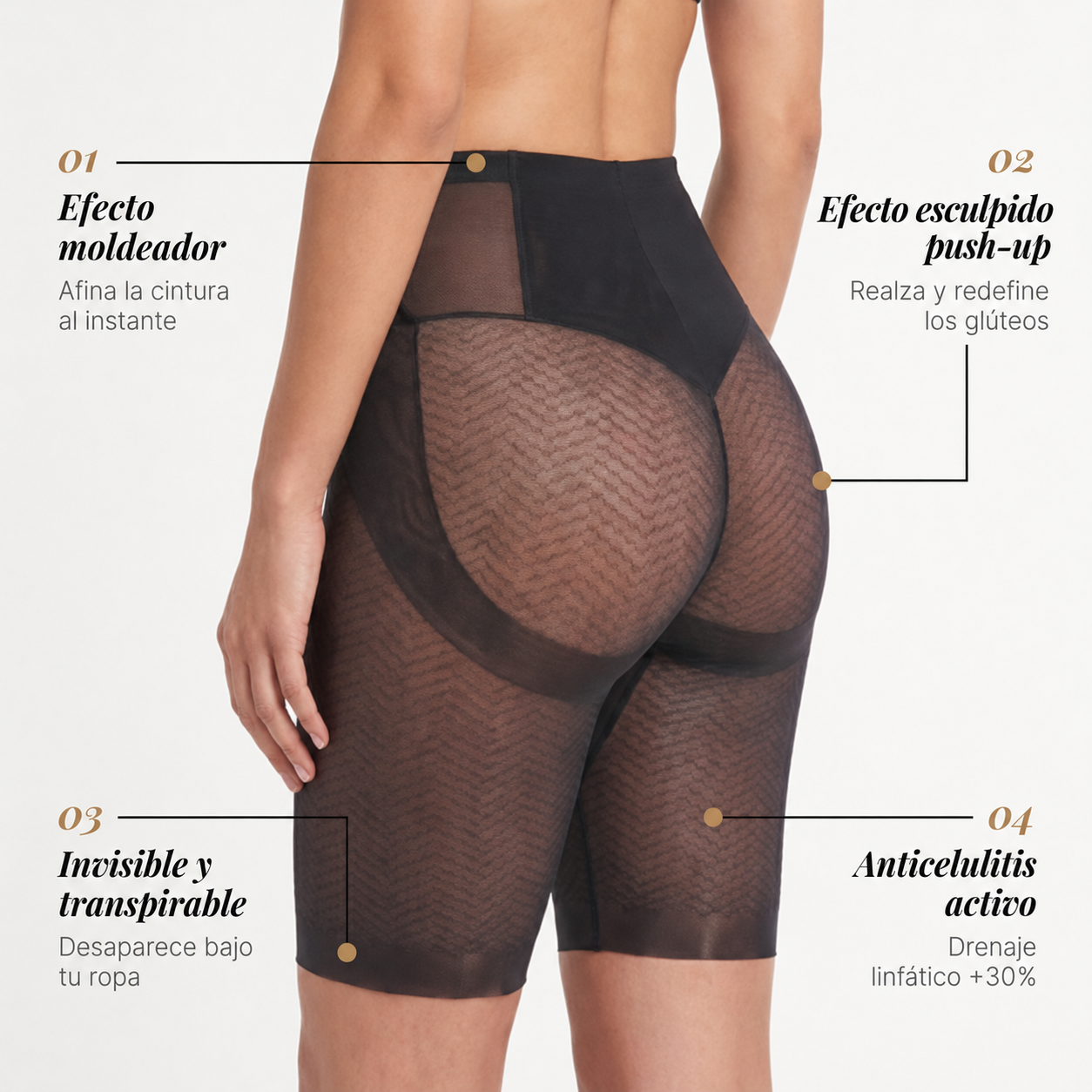 Braguita moldeadora anticelulitis