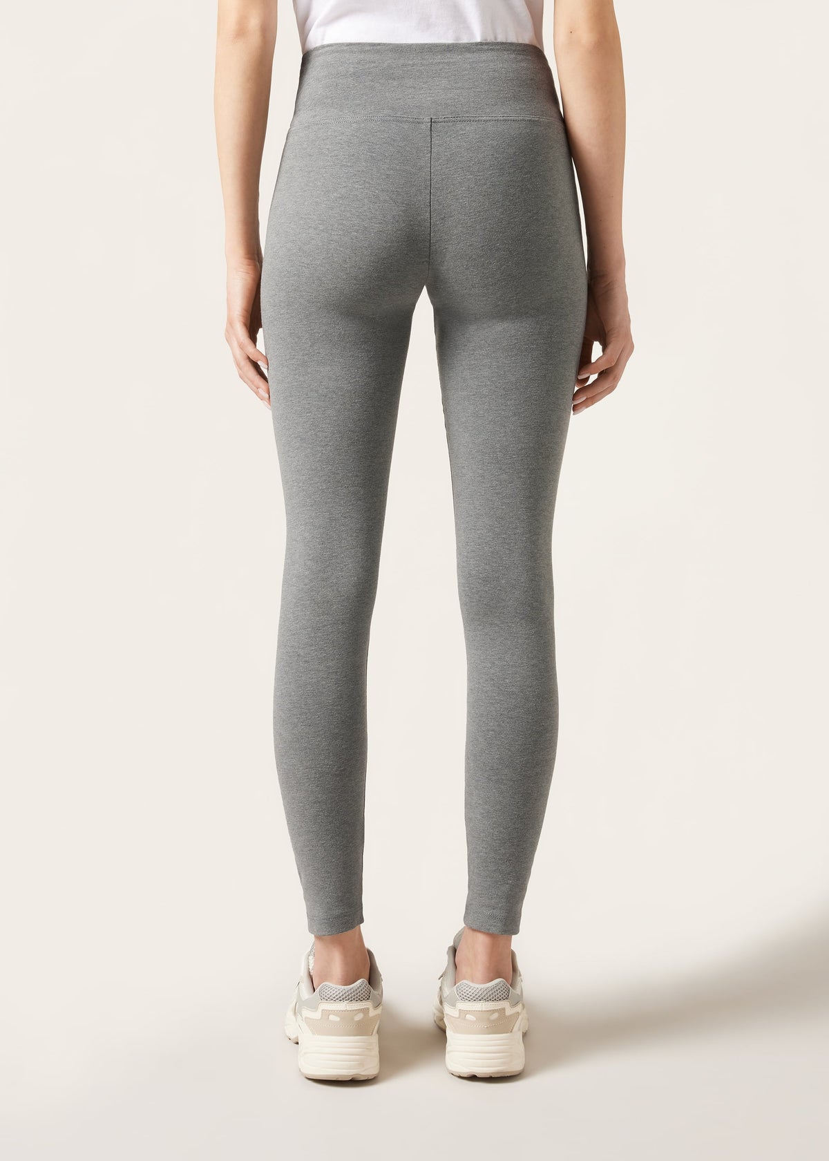 Legging en coton - Gris Mélangé
