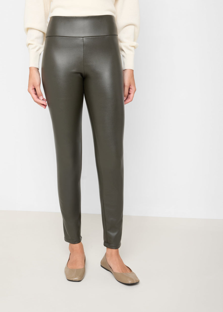 Pantalon effet cuir thermique