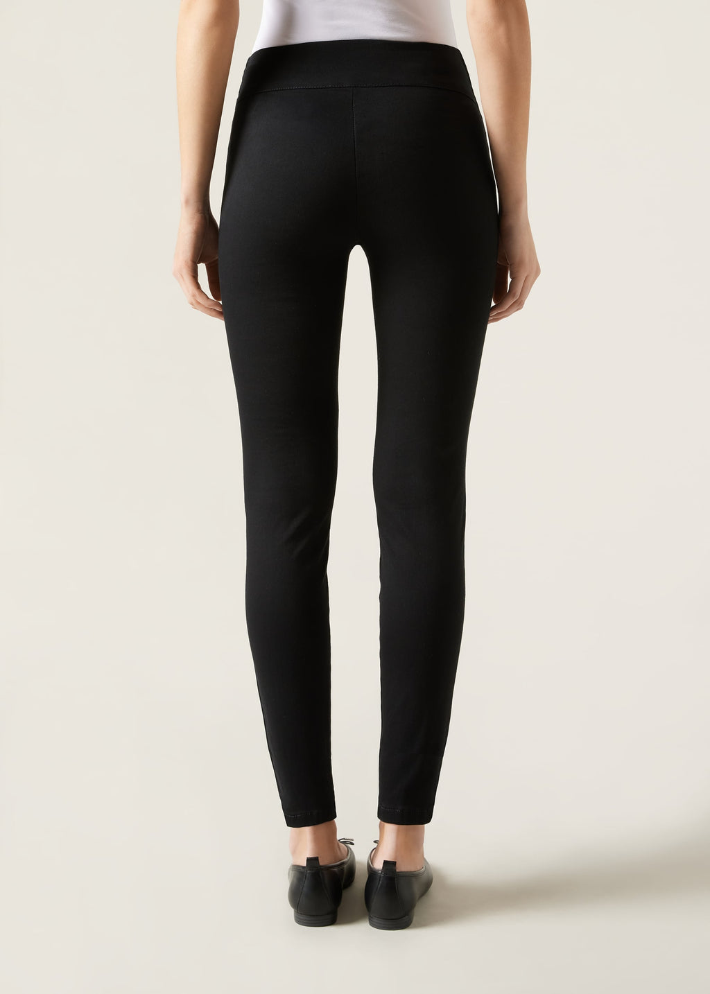 Leggings en denim skinny taille haute - Noir Denim