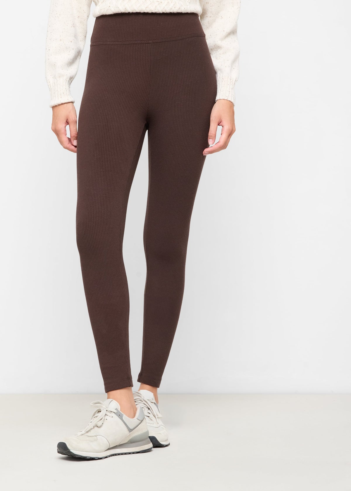 Legging avec cachemire - Marron