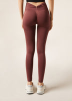 Legging à double scrunch - Rouge Brique