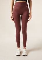 Legging à double scrunch - Rouge Brique