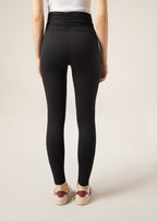 Legging avec fronces - Noir