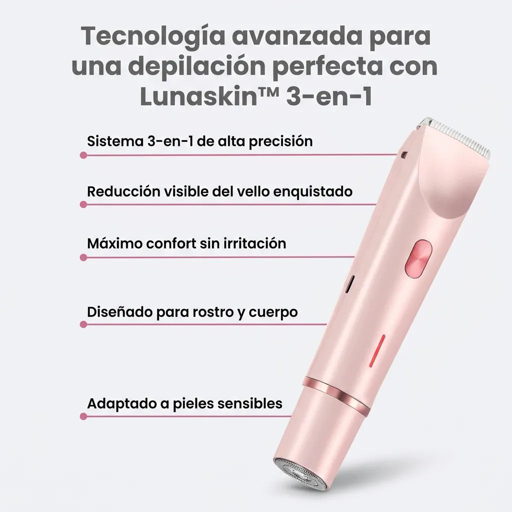 LunaSkin™ – Rasuradora Íntima 3-en-1